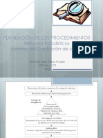 PLANEACIÓN DE LOS PROCEDIMIENTOS