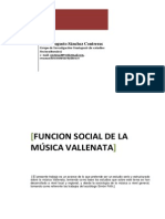 César Sánchez - Función Social de La Música Vallenata