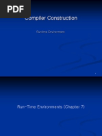 Compiler Construction: Runtime Environment