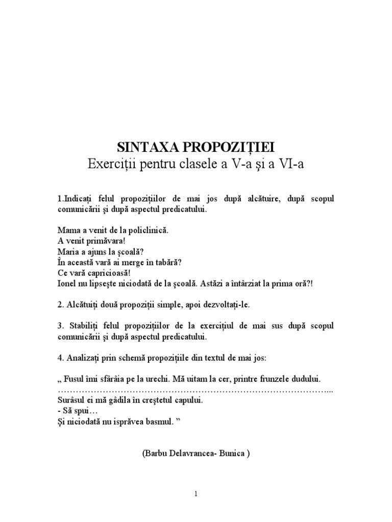 Teste Limba Romana
