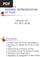 Internal Representation Of Files: Database Lab. 석사 3학기 방지환