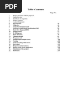 Project Proforma of BCA Proposal 2. Guide Bio-Data 3. Certificate of Originality 4. Project Synopsis 5. Acknowledgement