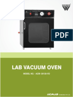 Lab Vacuum Oven: MODEL NO. - ACM-20135-VO