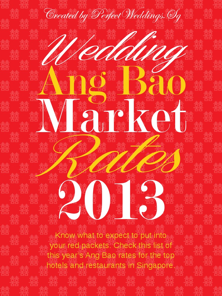 Wedding Ang Bao Rates 13 By Perfect Weddings Sg Pdf