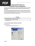 Configuring DHCP For Automatic Nseries Configuration