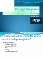 Media College Magazine Survey