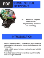 ARTIFICIAL NEURAL NETWORKS