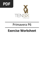 Download Primavera P6 Exercise Worksheet by dyeyson30 SN172048444 doc pdf