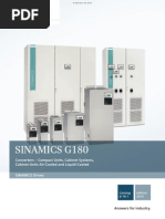 Sinamics G180: Converters - Compact Units, Cabinet Systems, Cabinet Units Air-Cooled and Liquid-Cooled