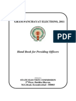Hand Book for Presiding Officers GP Elections - 2013
