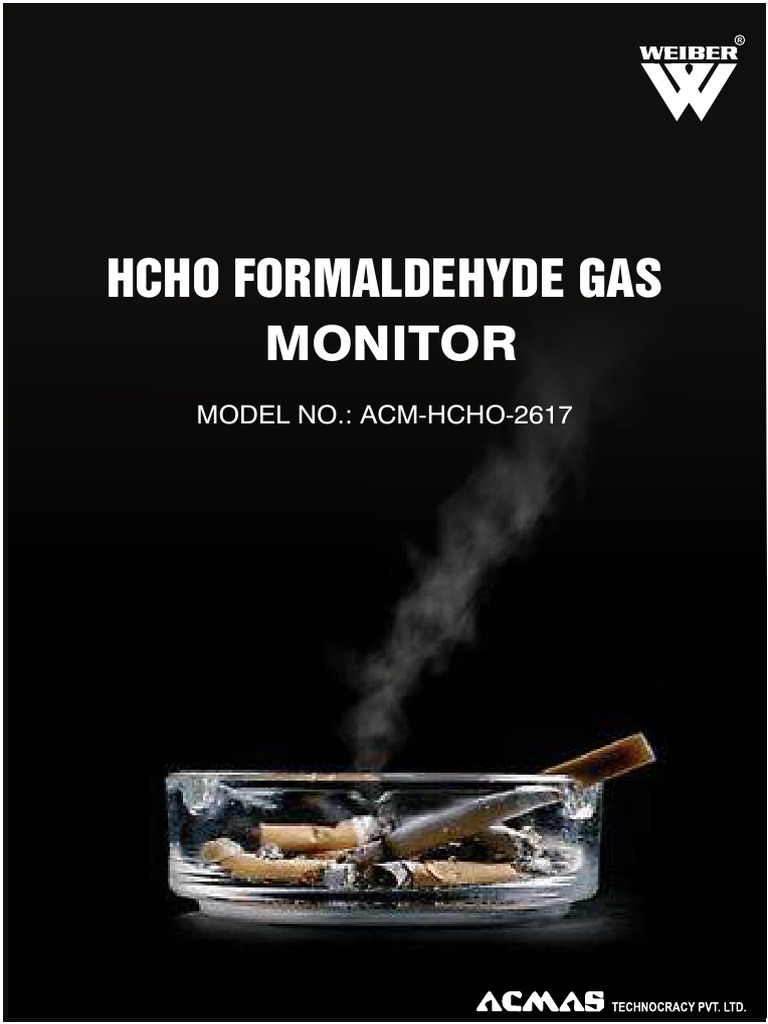 HCHO Formaldehyde Gas Monitor ACM-HCHO-2617 | PDF | Formaldehyde ...