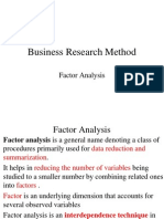 Business Research Method: Factor Analysis