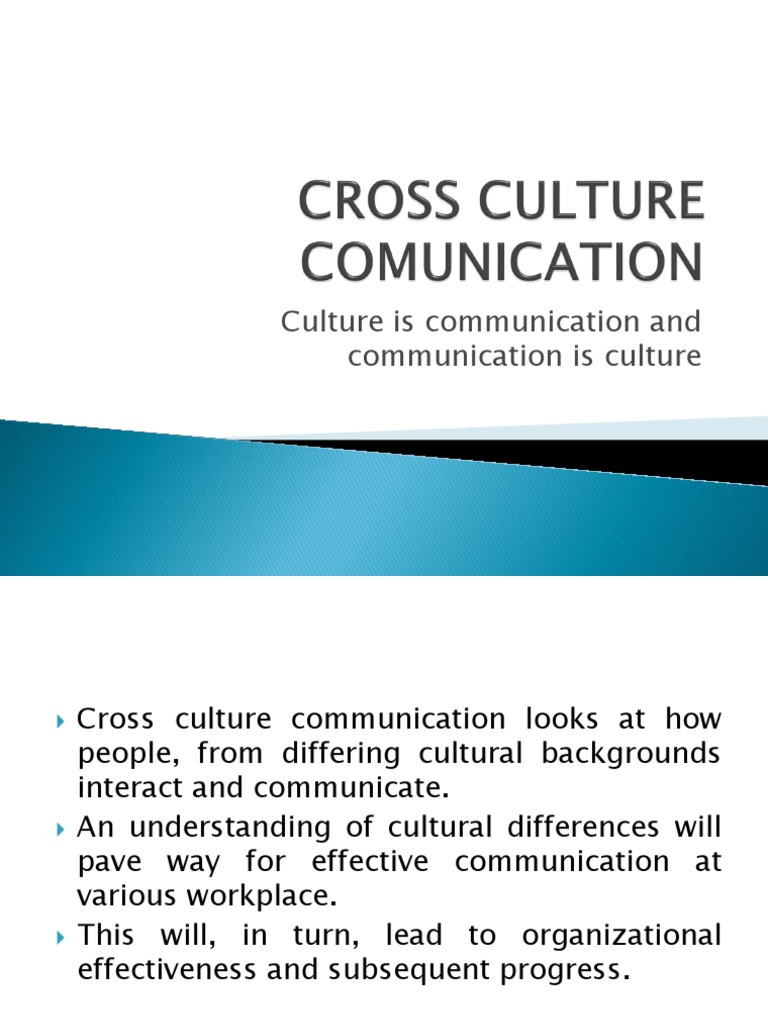 Understanding Cross-Cultural Communication | PDF | Cross Cultural ...