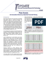 Plate Dowels: An Innovation Driven by Industrial Concrete Paving