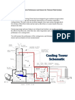 Cooling Tower Performance and Sensors for Thermal-Fluid Systems