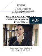 Intervju Oslobođenja - Dr. Rešid Hafizović, 28. 09. 2013. God.
