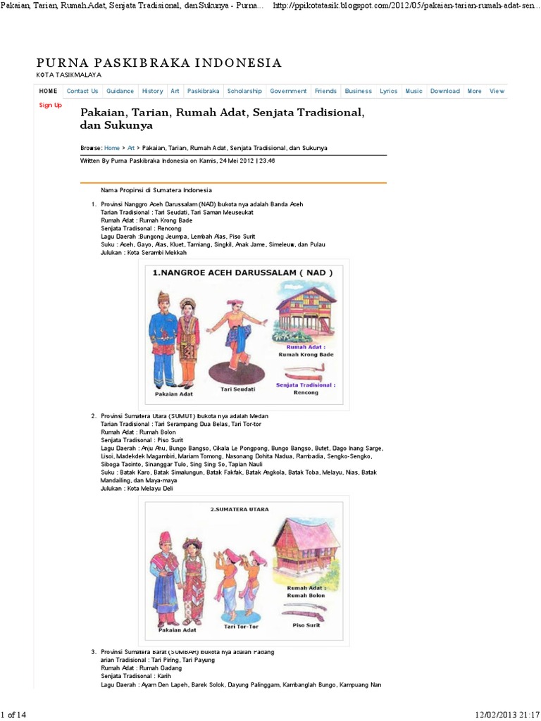 Rumah Adat Dan Pakaian Adat Sumatera Barat - Rumah Adat 