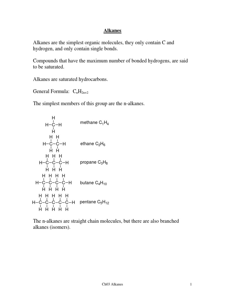 CH 03 | PDF | Conformational Isomerism | Alkane