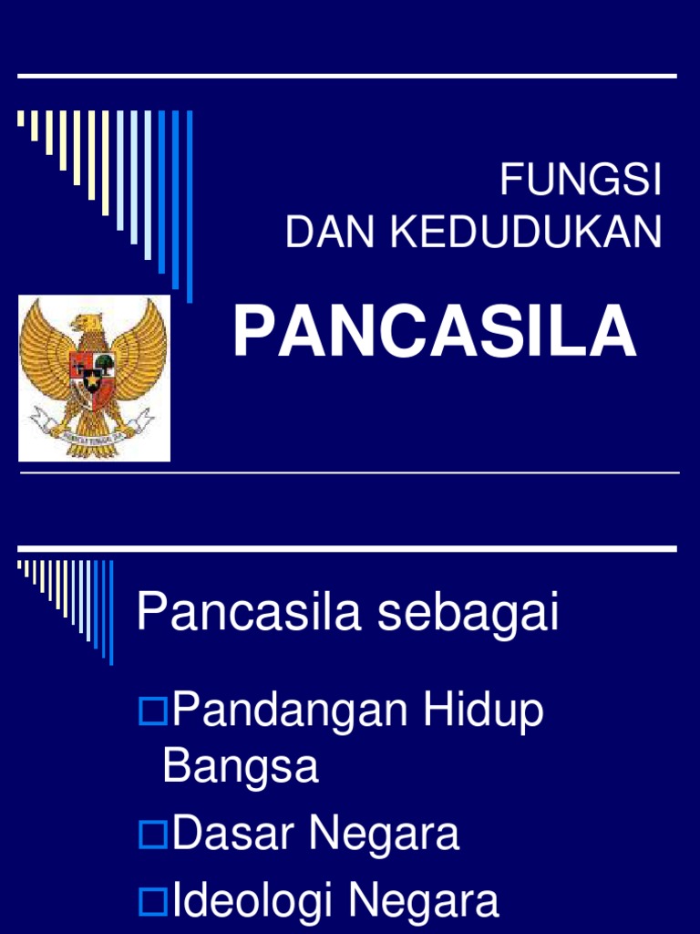 3 Fungsi  Dan  Kedudukan  Pancasila 