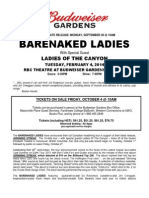 Barenaked Ladies Return To RBC Theatre at Budweiser Gardens - February 4 2014