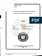 Robert Oceanto Manalu: Analisis Penyaluran Kredit Usaha Kecil (KUK) Pada Bank Umum Di Sumatera Utara, 2006. USU E-Repository © 2008