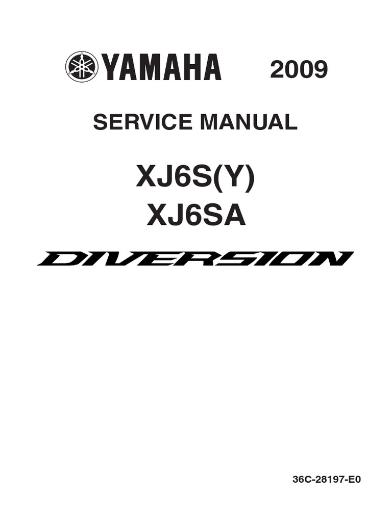 Yamaha XJ6 2009 - Service Manual (Inglês) | PDF | Anti Lock