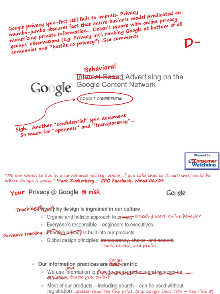 Google Internal Document July 09 Annotated