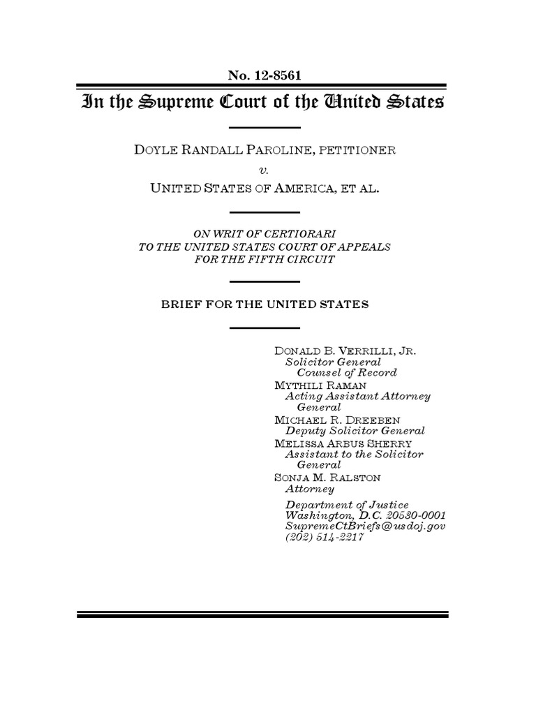 United States Supreme Court Brief On The Merits | PDF | Causation (Law ...