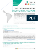 SPOTLIGHT ON ORGANISATIONS: Brazil's Ethanol Programme