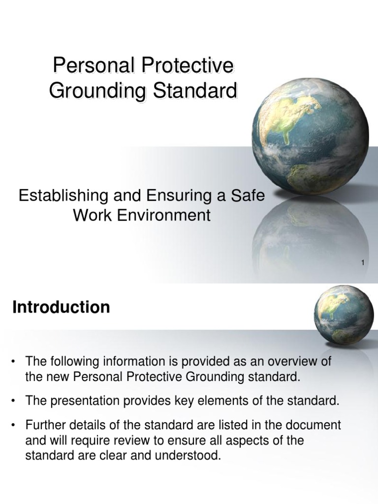 Personal Protective Grounding Training Presentation PDF