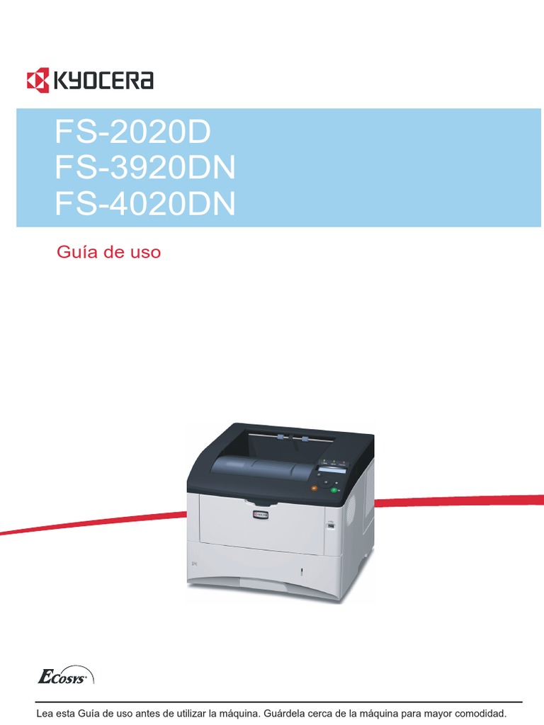 FS2020D 3920DN 4020dnspog Bas PDF | PDF | Impresora (Computación ...