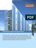 Ventilated Facade Photovoltaic Plates