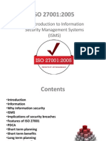ISO 27001 A presentation on ISMS ISO  27001