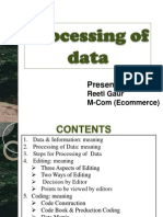 Processing of Data