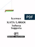 Bahasa Inggris - Kamus Kata Lawan