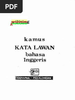 Bahasa Inggris Kamus Kata Lawan Pdf