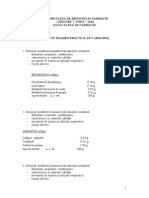 Subiecte Examen Practica An V Farmacie