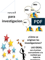 10. Ideas Para Investigacion