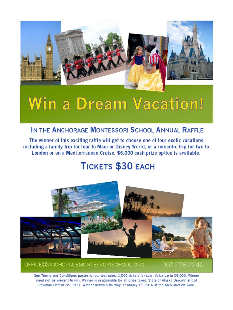 Exotic Vacation Raffle - Anchorage Montessori | PDF | Art
