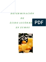 Determinacion Acido Ascorbico en Zumos