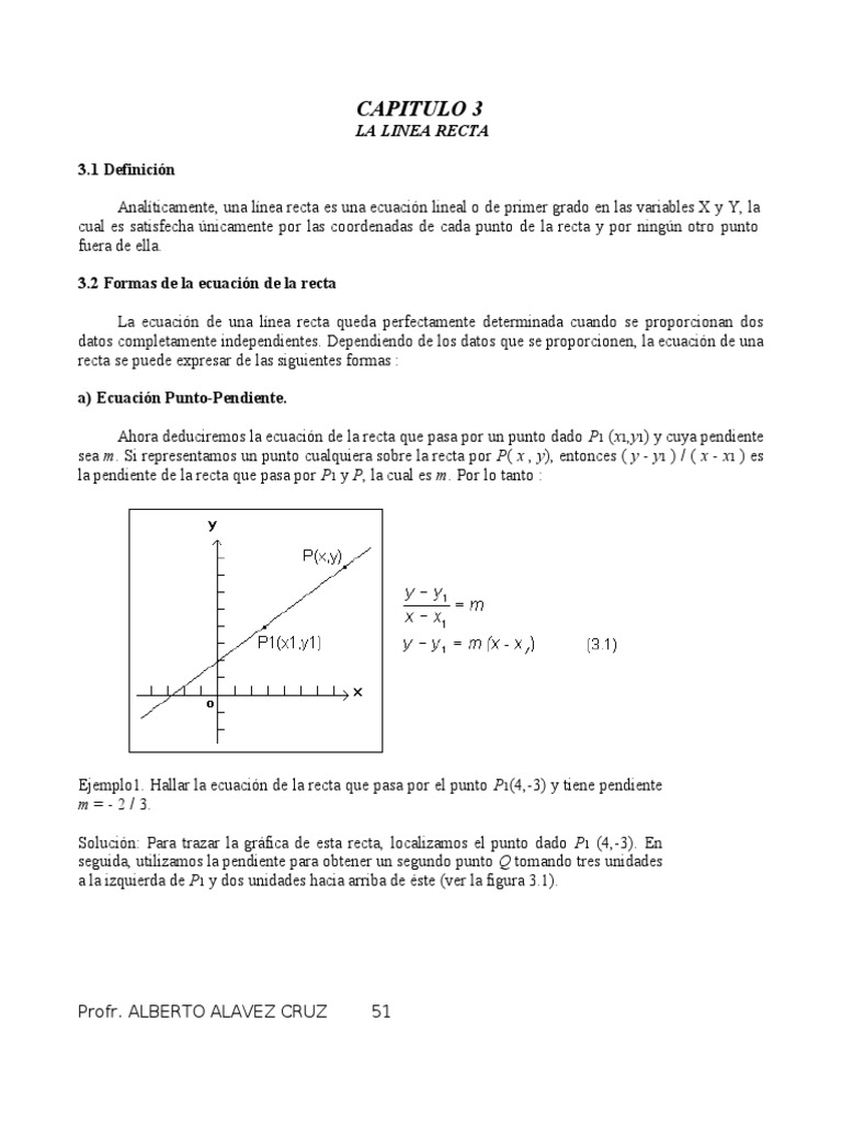 Análisis geométrico y analítico de la recta PDF Línea (geometría
