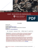 ASAP: Education in Emergencies