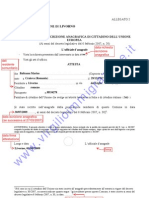 Attestazione Iscrizione Anagrafe Facsimile