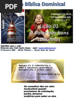 Estudo Biblico-provérbios- O valor dos bons conselhos