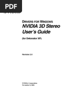 3D Stereo User Guide