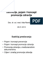 3.definicije, Pojam I Koncept Promocije Zdravlja