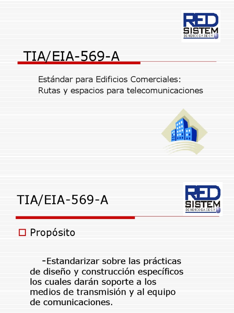 Estándar TIA/EIA-569-A para Telecomunicaciones | PDF | Telecomunicación ...