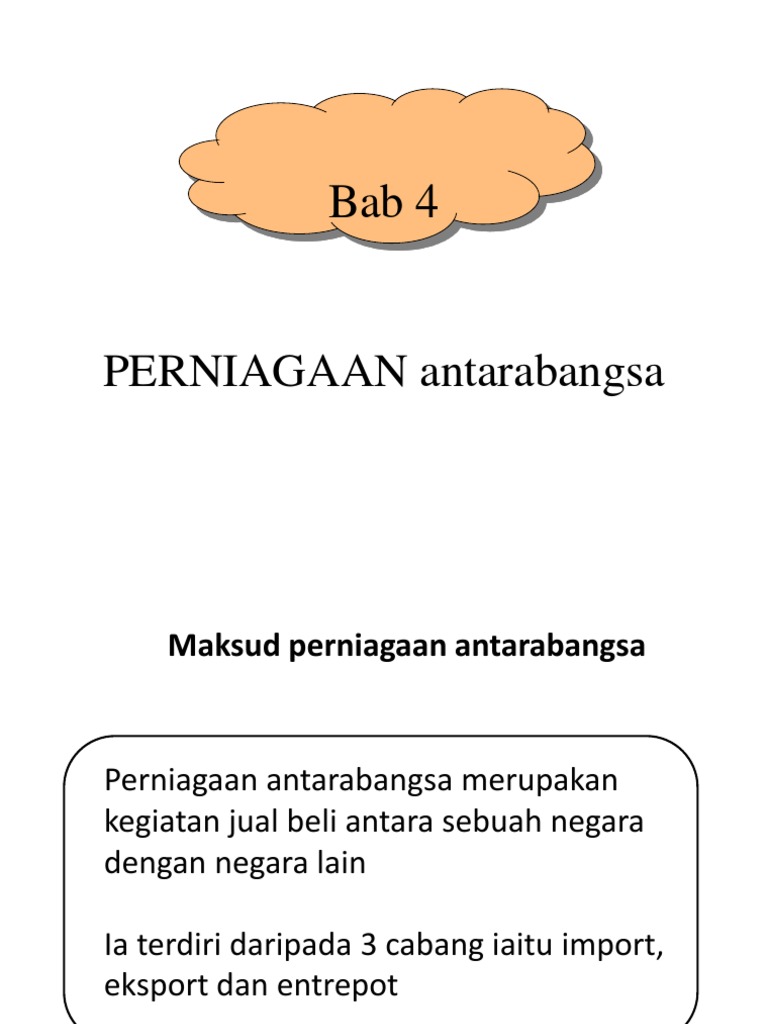 Nota Perdagangan Bab 4 Tingkatan 4