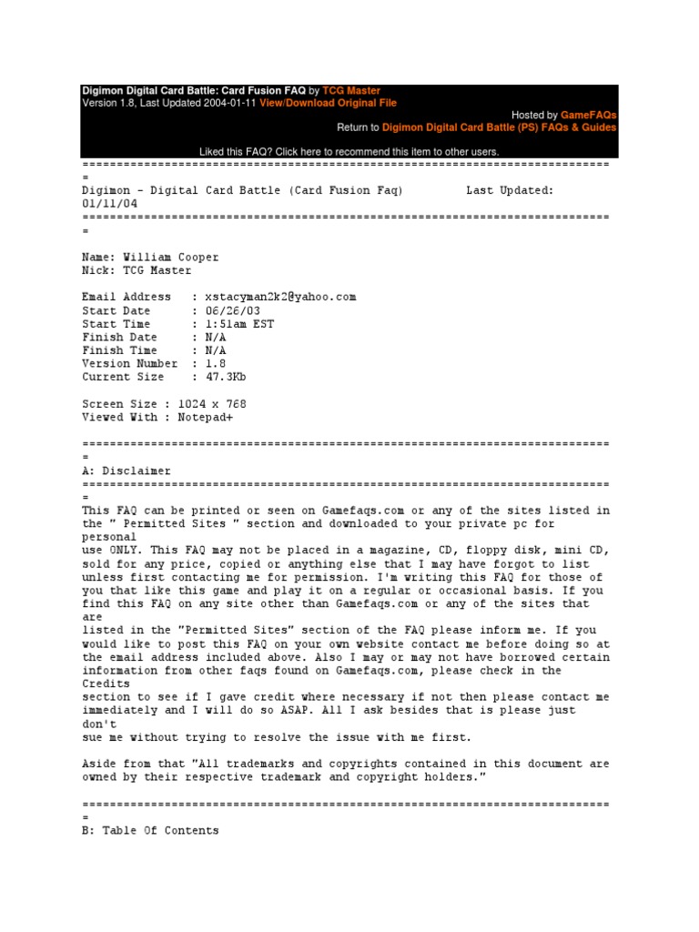 Digimon Digital Card Battle | PDF | Works | Leisure
