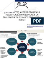 Planificacion Curricular y Evaluacion